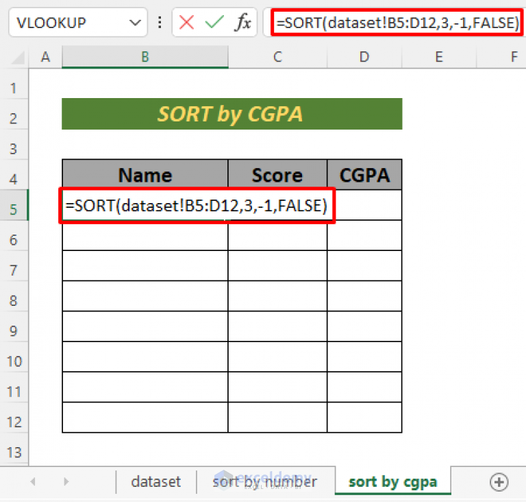Ranking Data In Excel With Sorting 3 Quick Methods 
