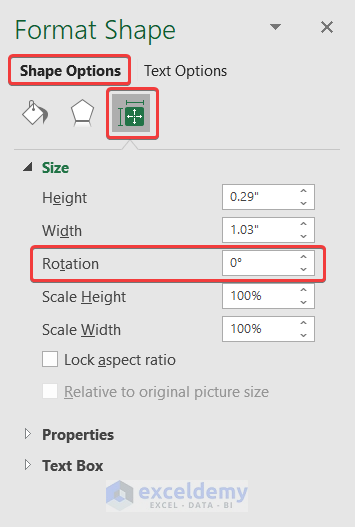 how to rotate text 180 degrees in Excel