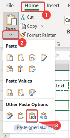 pasting image before rotating 180 degrees in excel