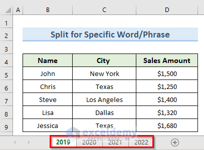 Split Worksheets Containing Specific Word or Phrase with Excel VBA