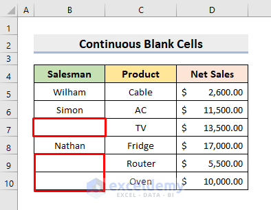 VBA to Loop through Known Number of Rows until Continuous Blank Cells