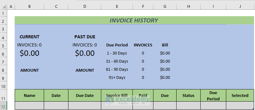how to keep track of invoices and payments in excel