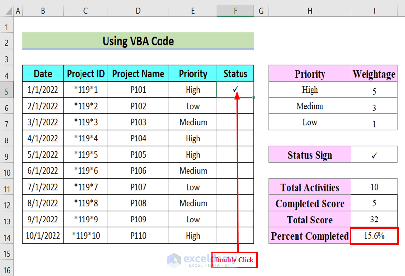 Fully Functional To Do List in Excel