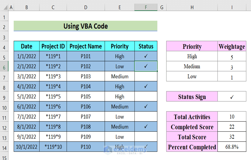 Fully Functional To Do List in Excel