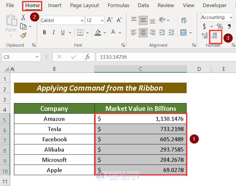How to Fix Decimal Places in Excel 