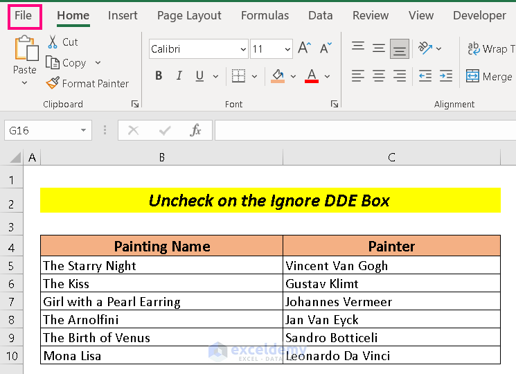 Unable to Open Excel Files Directly by Clicking on the File Icon