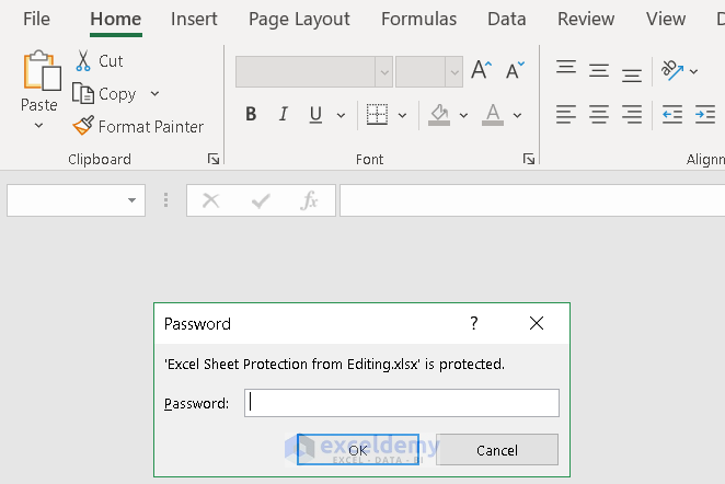 How to Protect Excel Sheet from Editing 