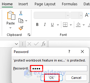protect workbook in excel not working
