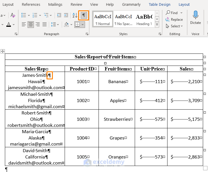 Convert Word Table to Excel without Splitting Cells