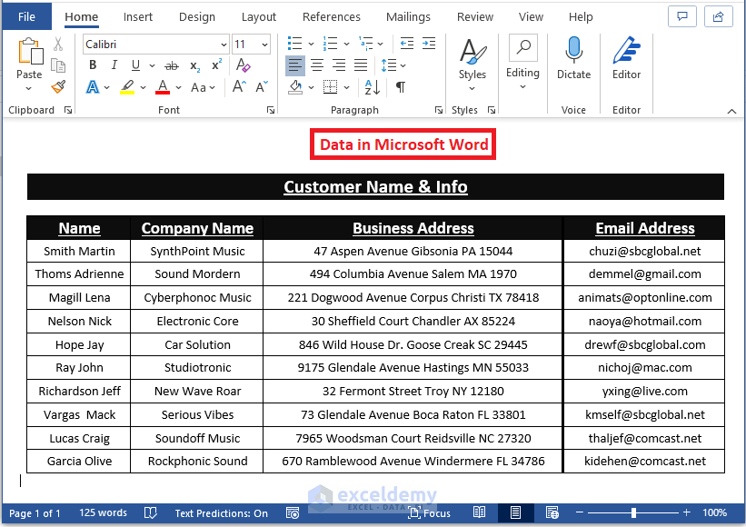 Dataset-Convert Word Picture to Excel Table