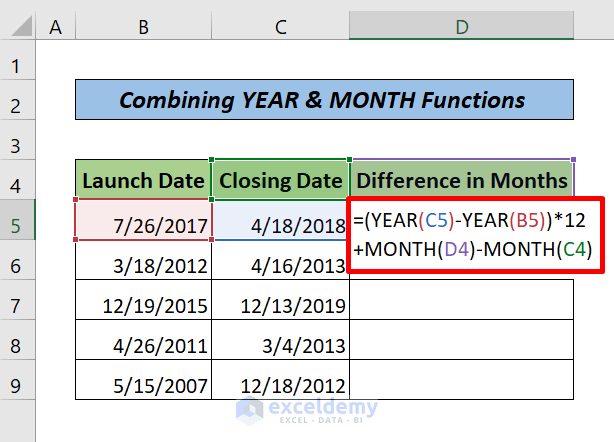 Combining YEAR & MONTH Functions