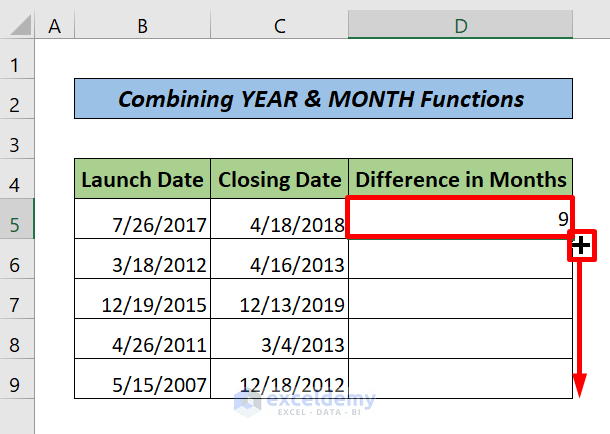 Combining YEAR & MONTH Functions