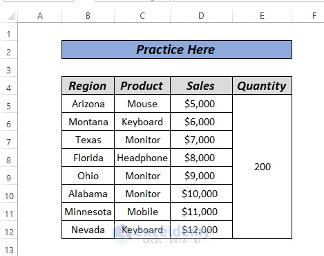 Division Formula in Excel with Absolute Reference