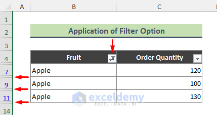 Rows Are Not Hidden but Not Displaying When Excel Filter Is Applied