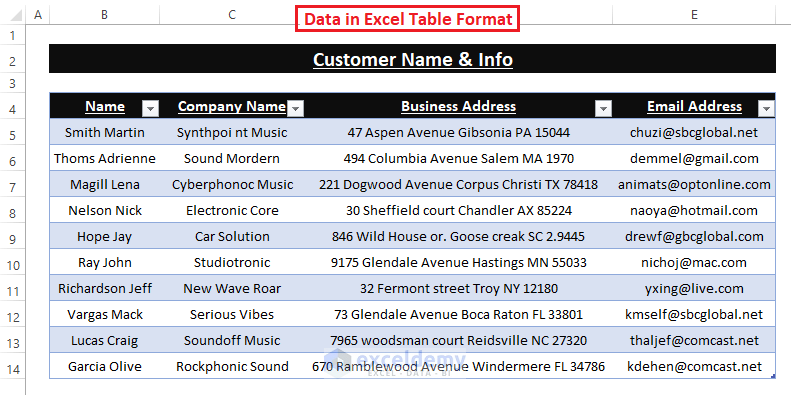 Excel Table-Convert Word Picture to Excel Table