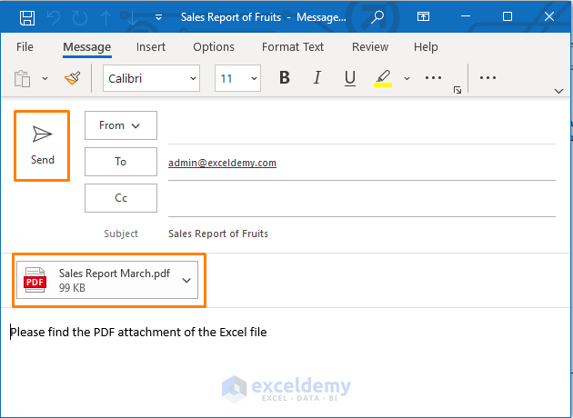 Excel VBA Print to PDF and Email for Single Worksheet