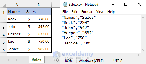 excel save csv with double quotes