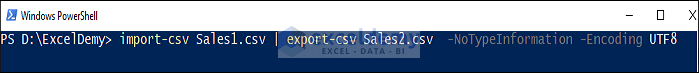 Excel to CSV with Double Quotes Using Windows PowerShell