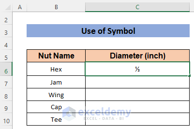 Inserting Symbol to Add a Stacked Fraction