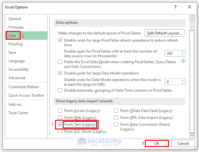 CSV to Excel File Conversion with ‘Legacy Wizard’