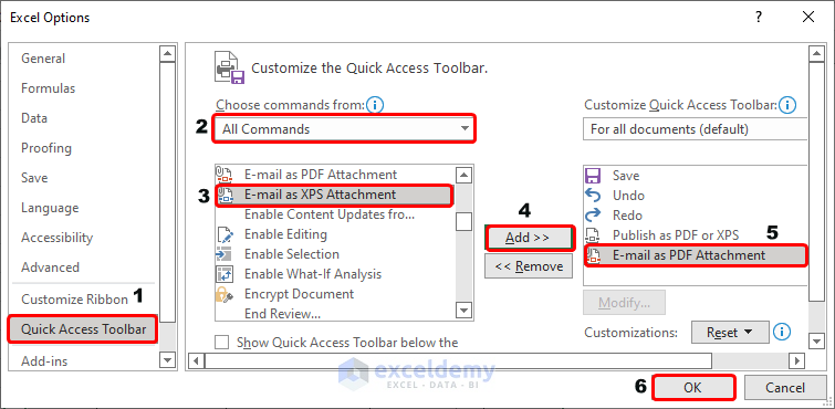 Email as PDF Attachment Option