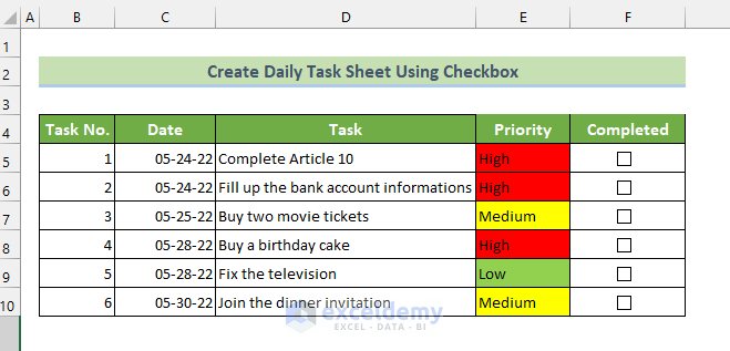 All Cells Carry Only the Checkbox without the Text