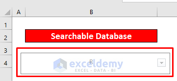 Run a VBA Code to Create a Searchable Database in Excel