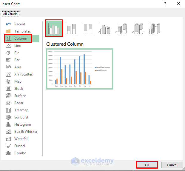 Daily Income and Expense Report in Excel