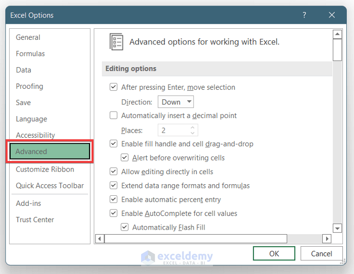How to Enable Drag Formula in Excel