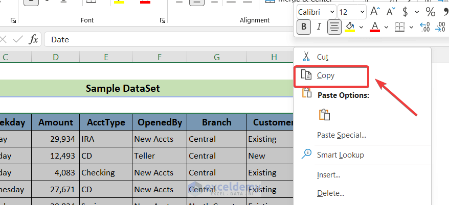 Use Ctrl+C and Ctrl+V to Copy and Paste an Excel Spreadsheet into Word