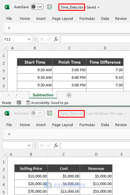 Excel ‘Arrange All’ Command to Open Multiple Files in One Window