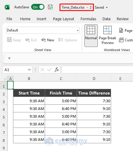 Open New Window for Same Excel File