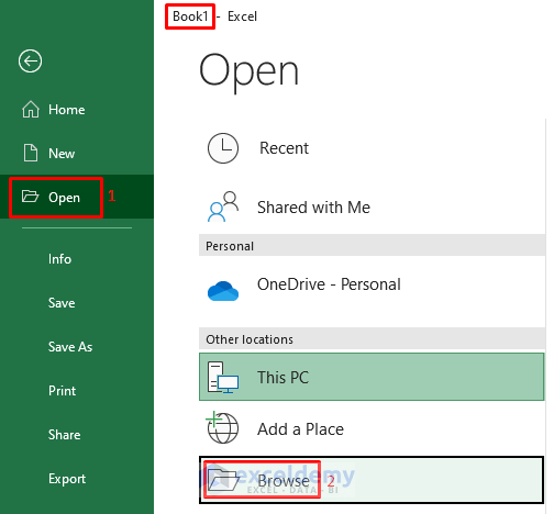 Use Shift Key and Taskbar to Open Two Files Separately in Excel