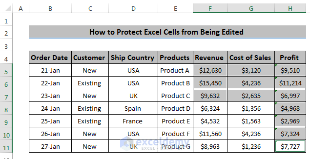Protect Specific Cells from Being Edited 
