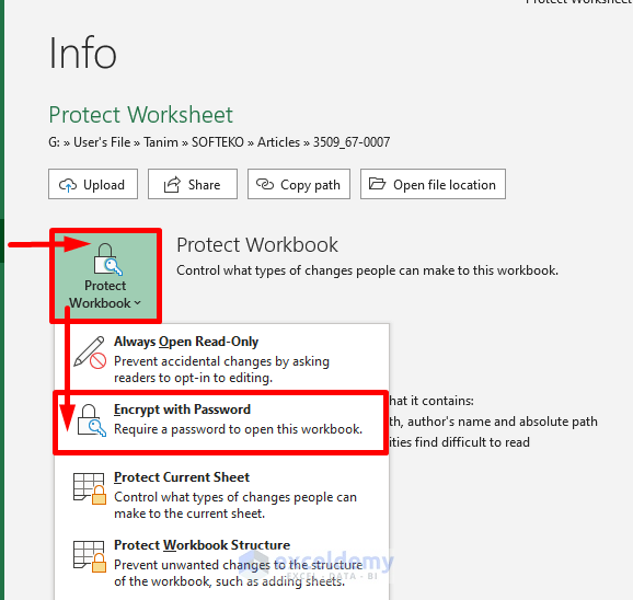 How to Protect a Worksheet in Excel