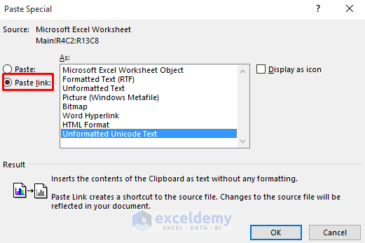 Put a Large Excel Table into Word