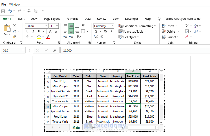 Put a Large Excel Table into Word