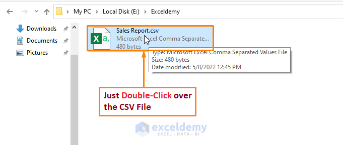 How to Read CSV File in Excel Opening CSV File Directly