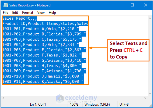 How to Read CSV File in Excel Using Utilizing Text to Columns