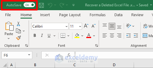 How to Recover a Deleted Excel File