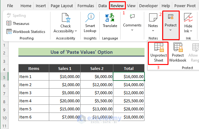 Show Excel Hidden Formulas and Delete Them with Paste Values Option