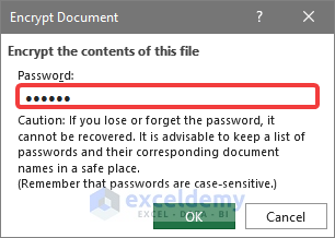 Remove Password from Excel File When Opening Using Info Feature