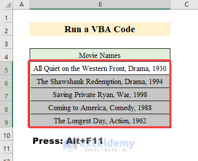 Run a VBA Code to Replace a Character with a Line Break in Excel