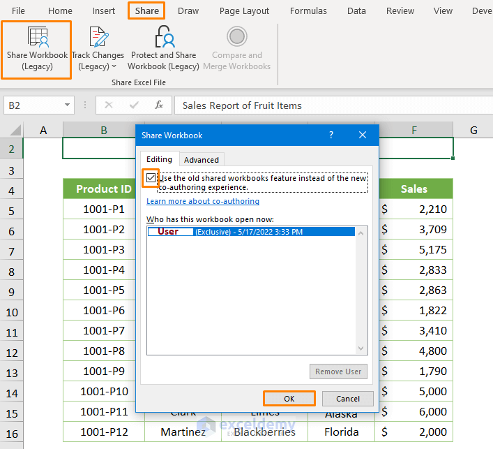 How to Share Excel File for Multiple Users in Earlier Excel Versions