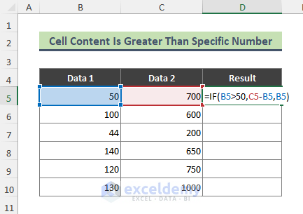 3 Examples to Subtract in Excel Based on Criteria