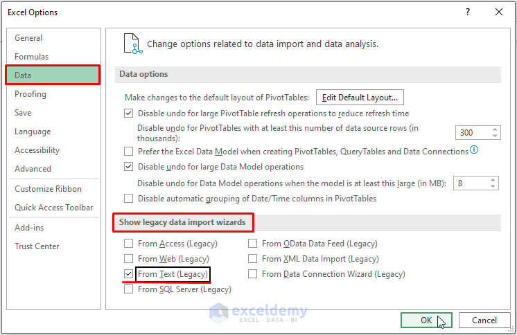 Legacy data import wizard 1-Excel Import CSV into Existing Sheet
