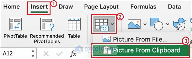Mac-Convert Word Picture to Excel Table