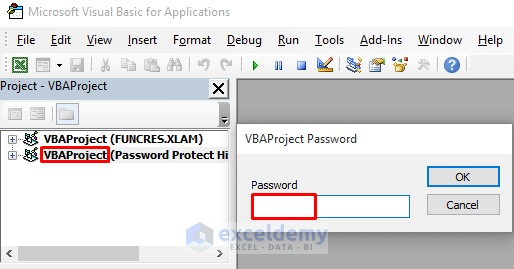 Password Protect Hidden Sheets in Ex
