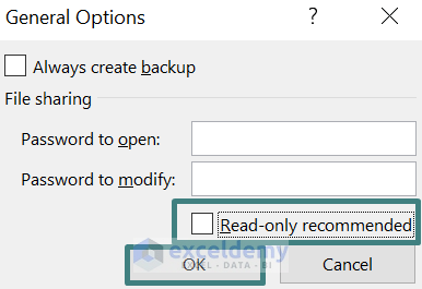 Set Excel File to Read-Only Mode