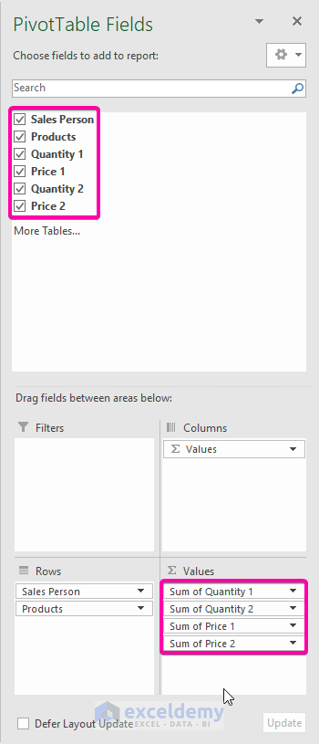 Easy Steps to Subtotal Multiple Columns in Excel Pivot Table